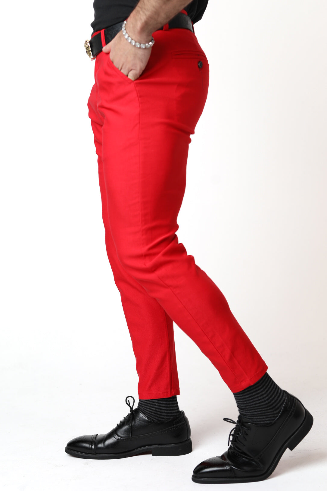 Premiere y2k Cherry Red Trousers 🍒 super flattering... - Depop