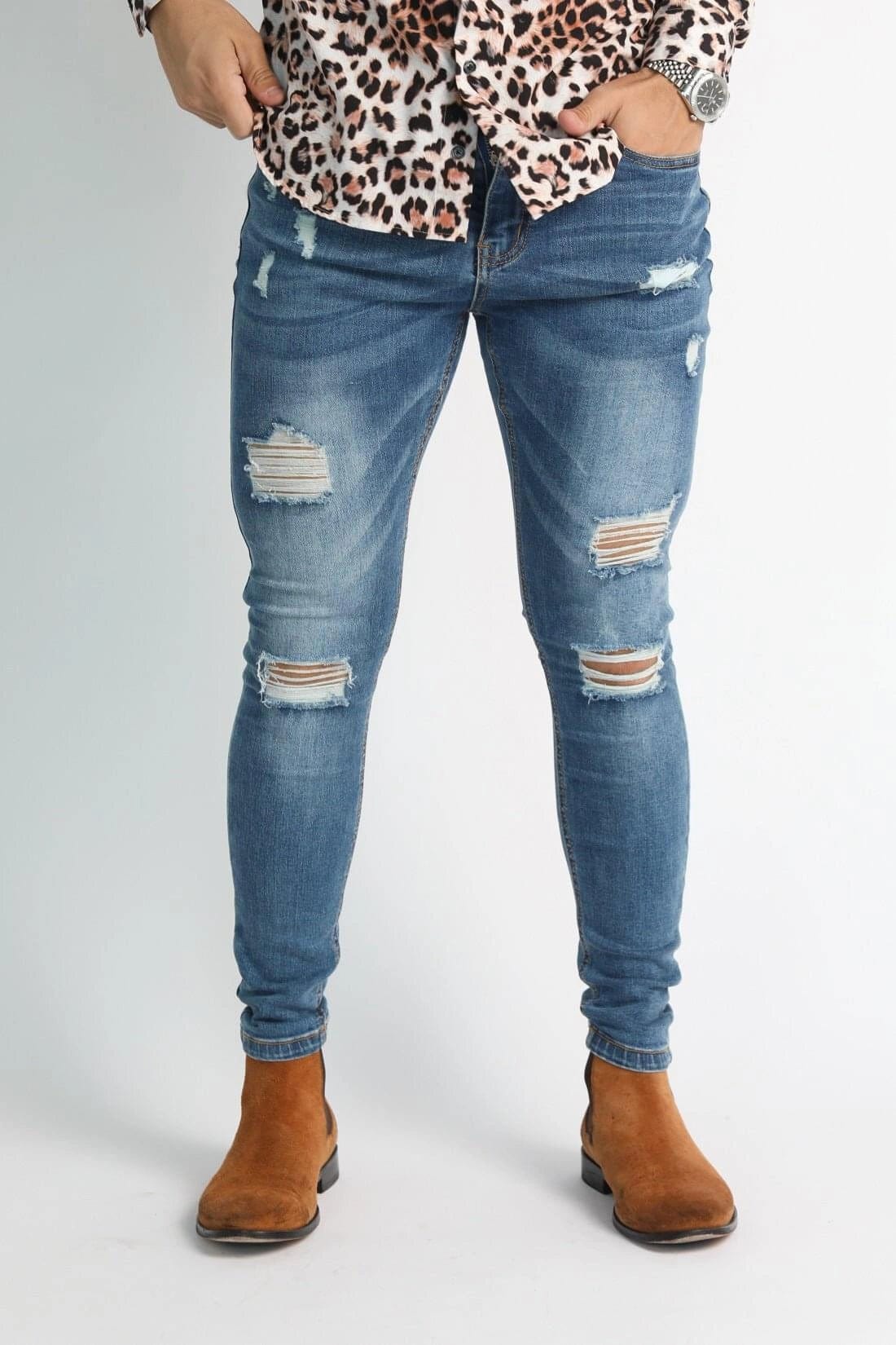 Mens Classic Skinny Fit Jeans - Gerardo Collection