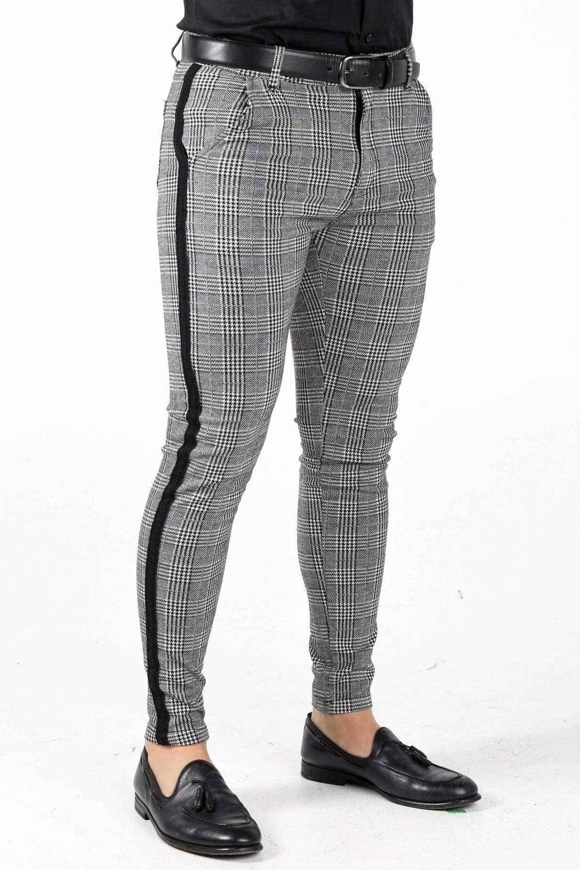 Gray Black Plaid Trousers: Perfect for any Event
