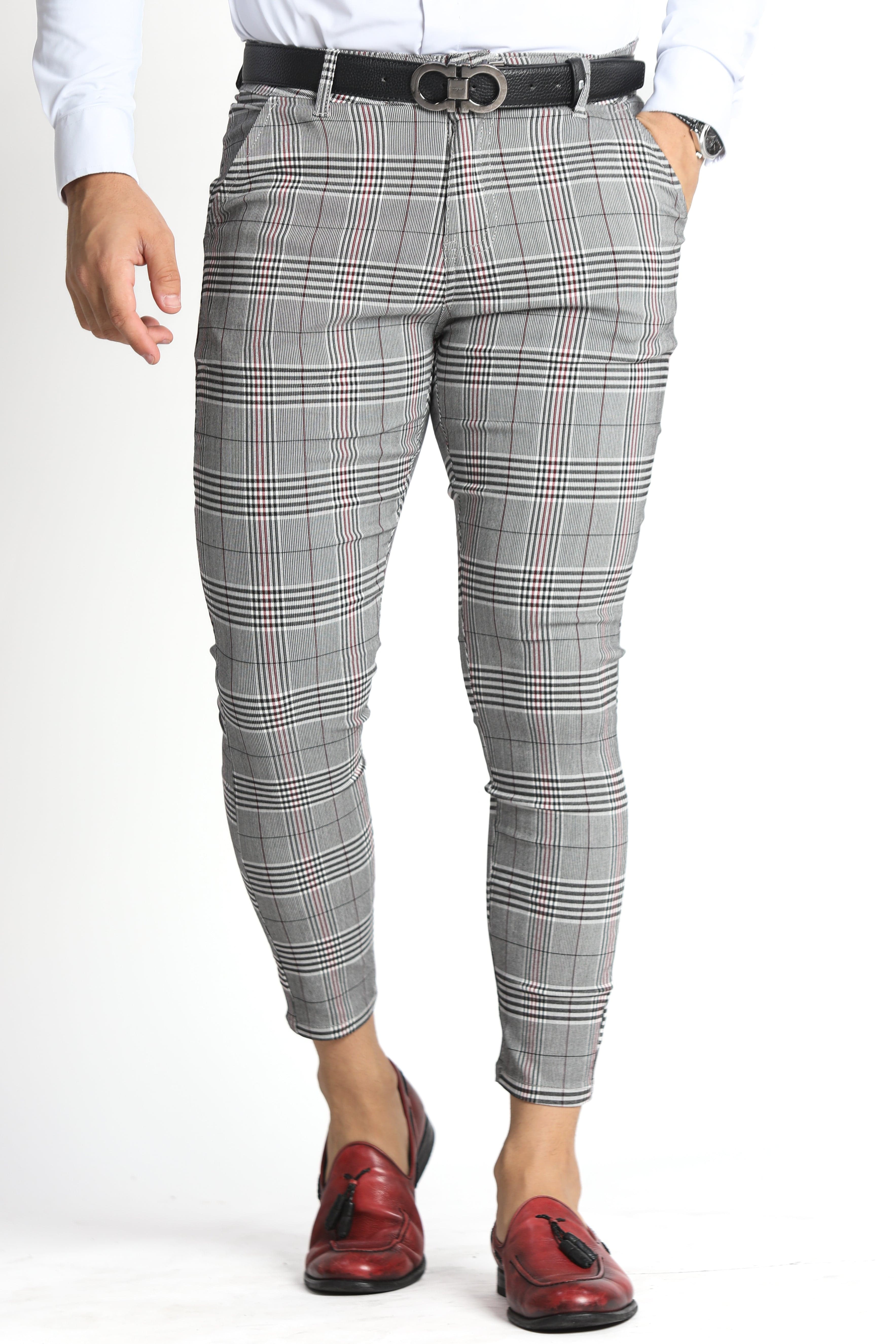 Mens Cotton Check Pant, Design/Pattern: Slim Fit at Rs 280/piece