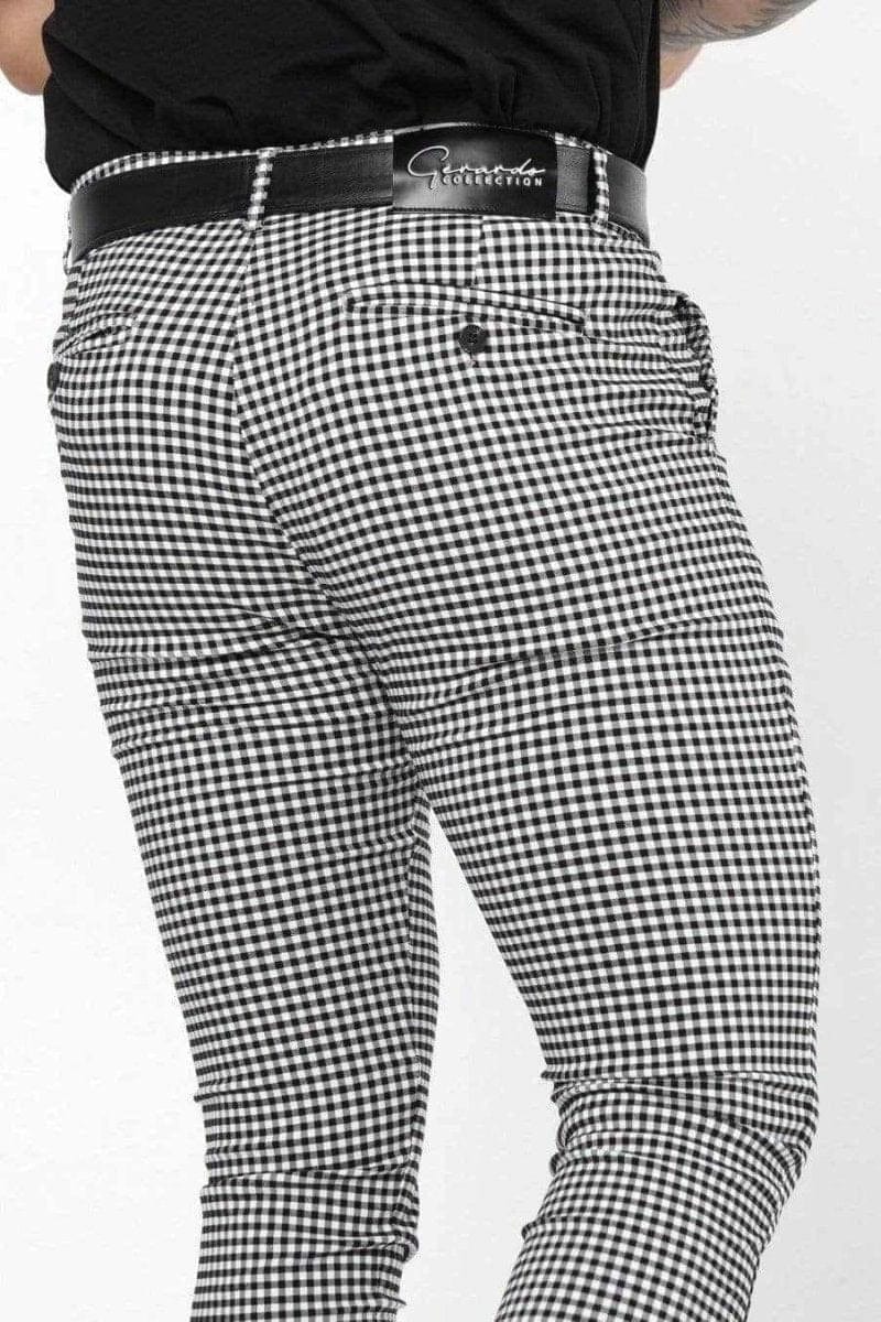 Mens Mini Checkered Pants - Gerardo Collection