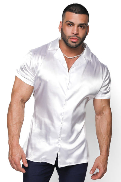 White Satin Shirt